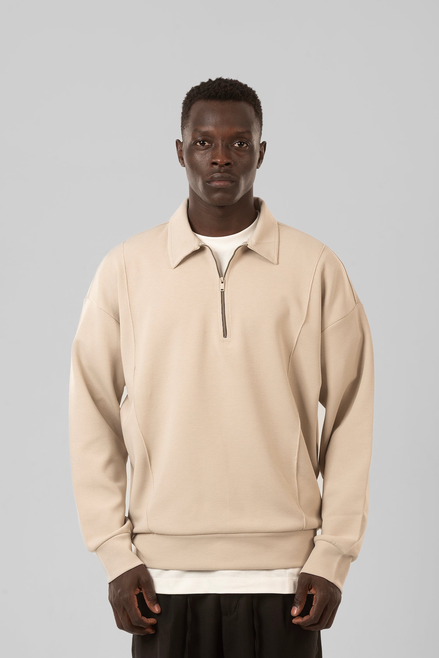 Zip Collar Sweatshirt
