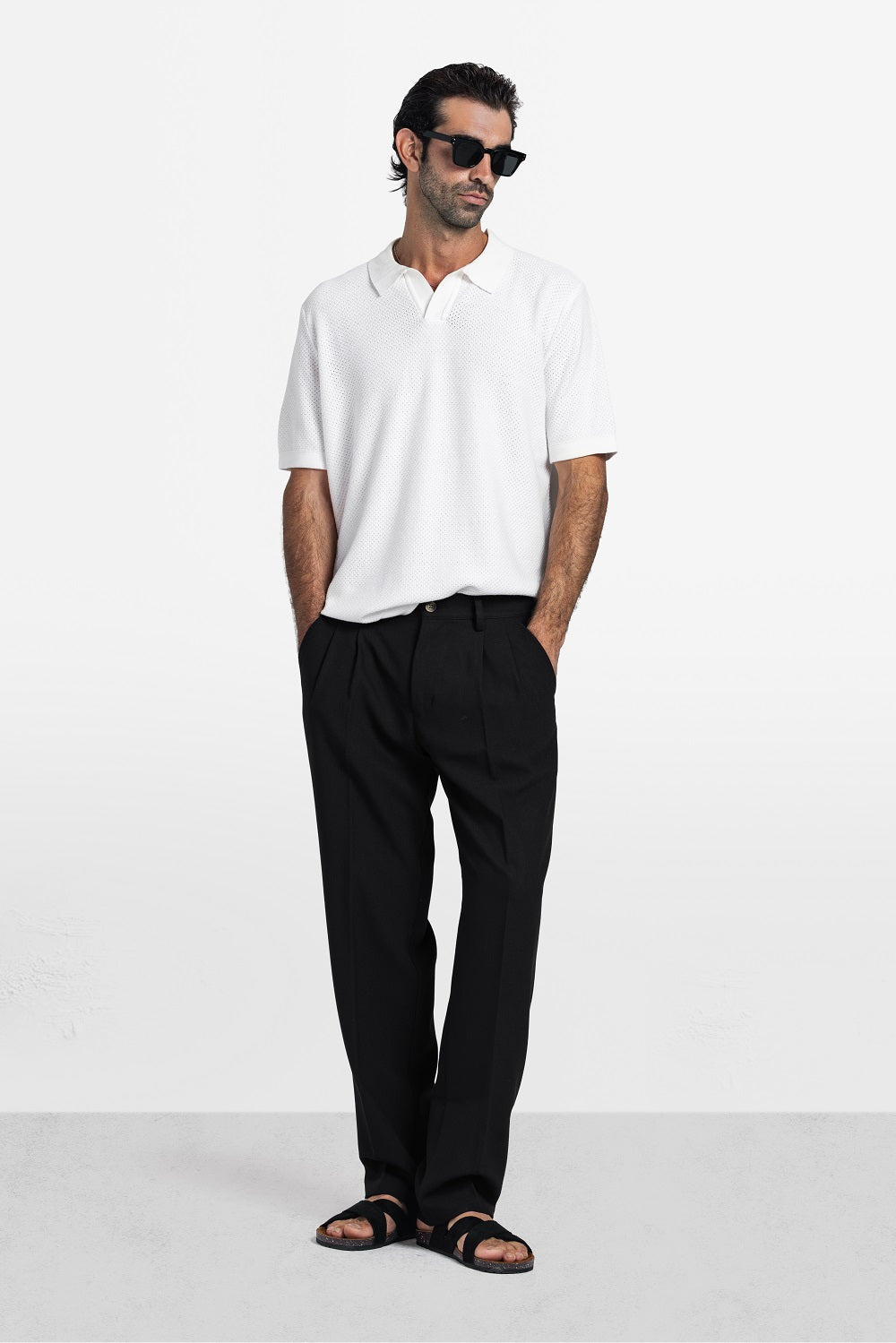 Refined Resort Collar Knit Polo