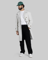 Structured Double-Button City Coat