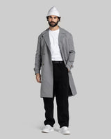 Structured Double-Button City Coat