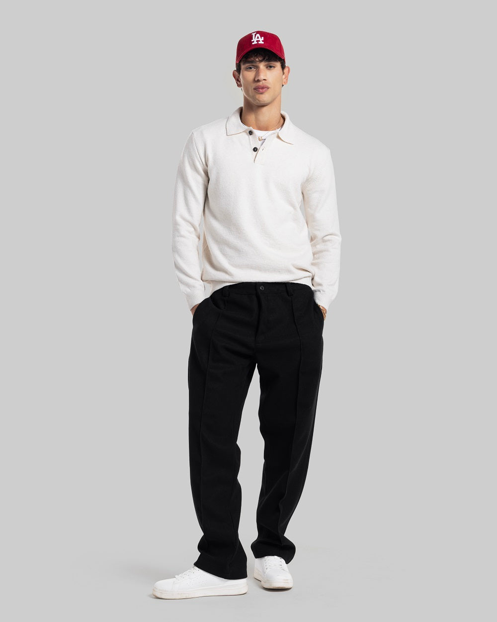 Relaxed Structure Everyday Trousers