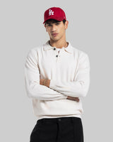 Refined Button-Neck Sweater