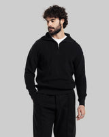 Half-Zip Relaxed Collar Sweater