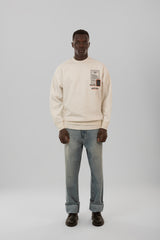 Graphic Label Crew Sweatshirt
