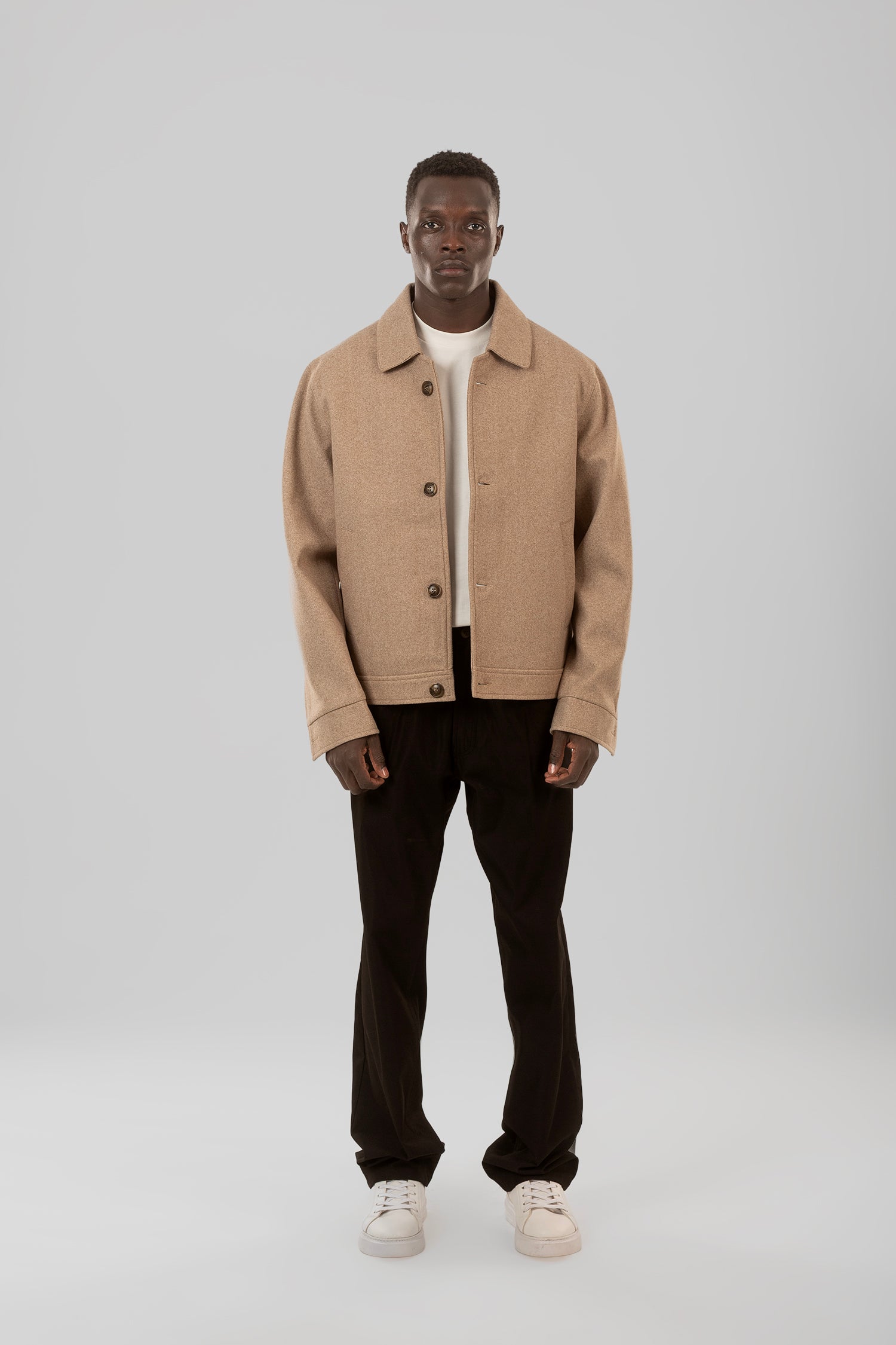 Buttoned Wool Jacket