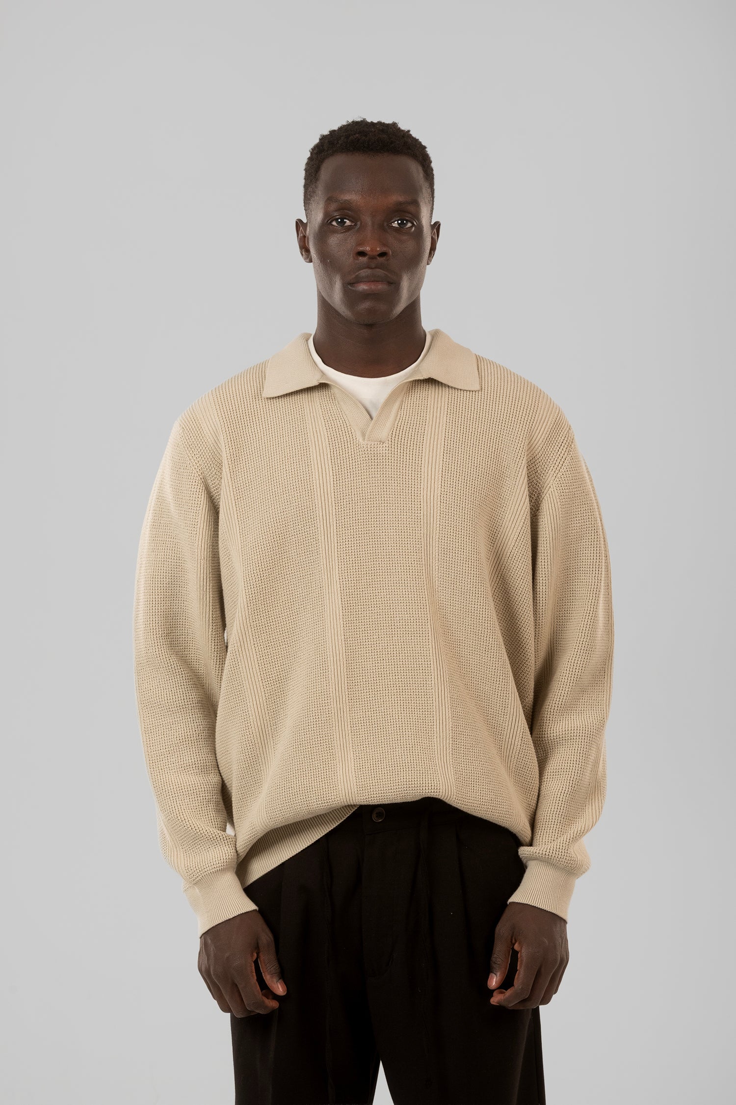 Structured Knit Polo