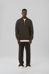 Zip Collar Sweatshirt