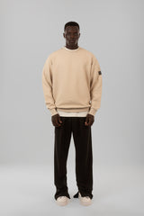 Textured Crew Neck Sweatshirt