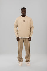 Crewneck Sweatshirt with Text
