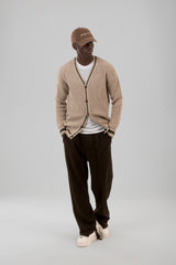 Buttoned Knit Cardigan