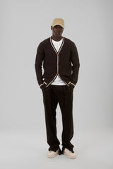 Buttoned Knit Cardigan