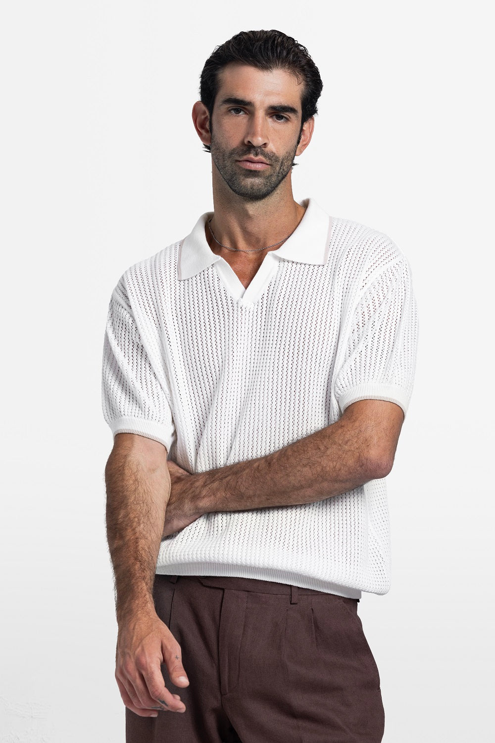 Open Weave Resort Knit Polo