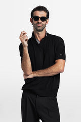 Panel Knit Polo