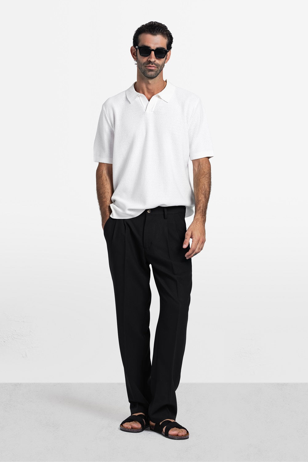 Refined Resort Collar Knit Polo