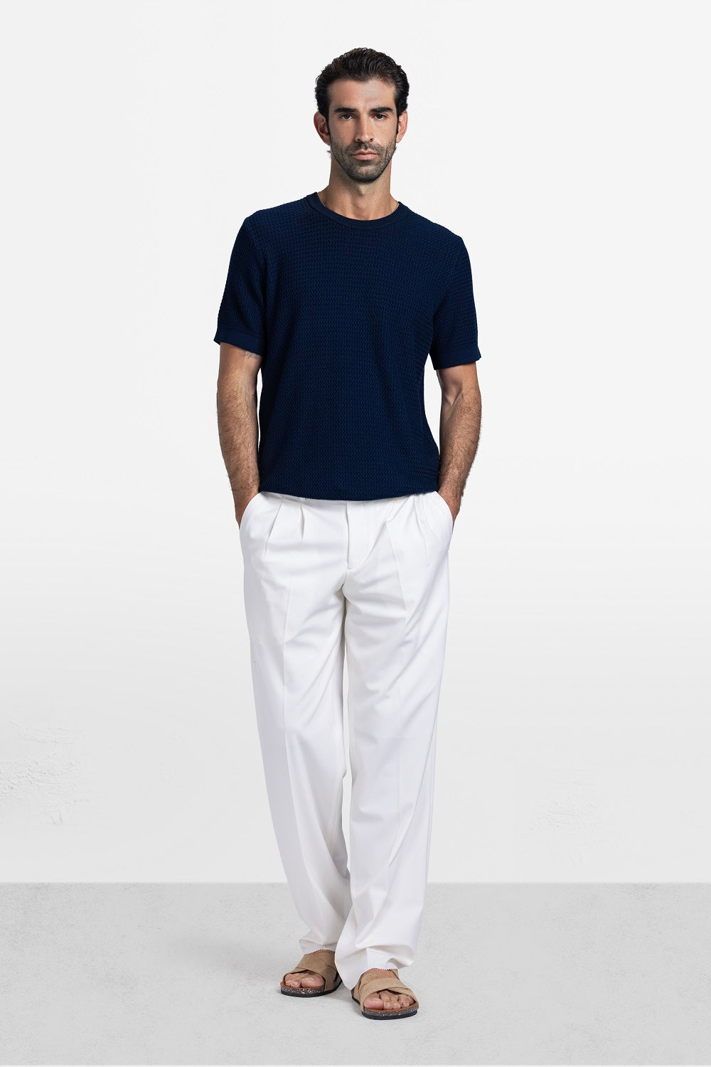 Textured Knit T-Shirt
