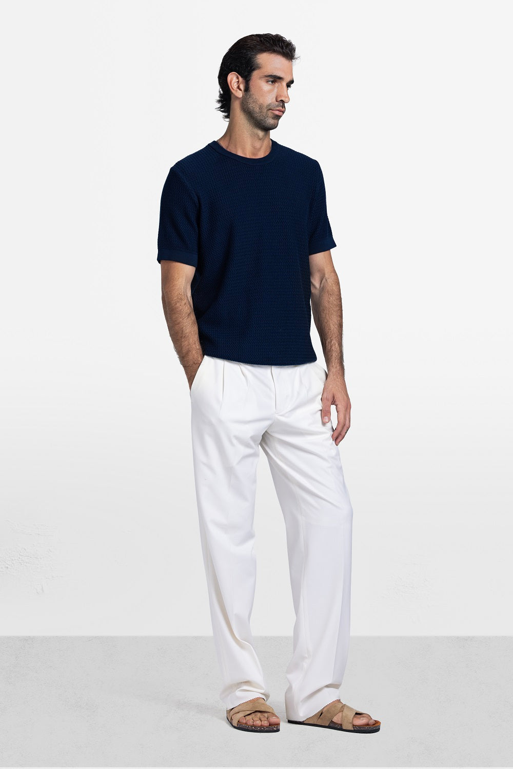 Textured Knit T-Shirt