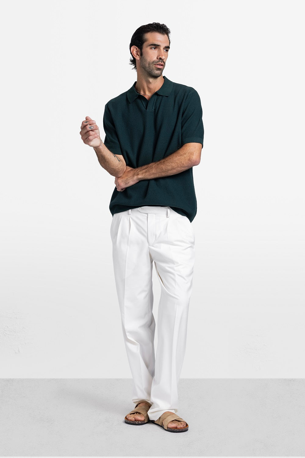 Relaxed Collar Knit Polo